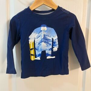 Tea Collection Navy Yeti Long Sleeve Tee